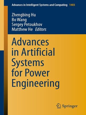 cover image of Advances in Artificial Systems for Power Engineering